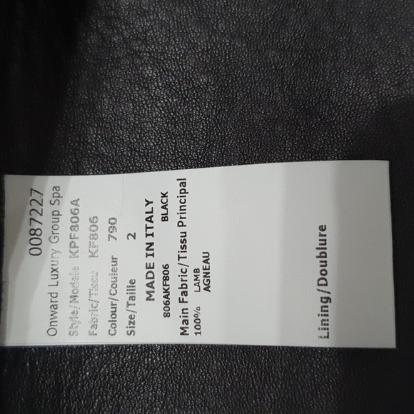 NWT Michael Kors Collection Lamb Leather Jacket - Picture 6 of 8